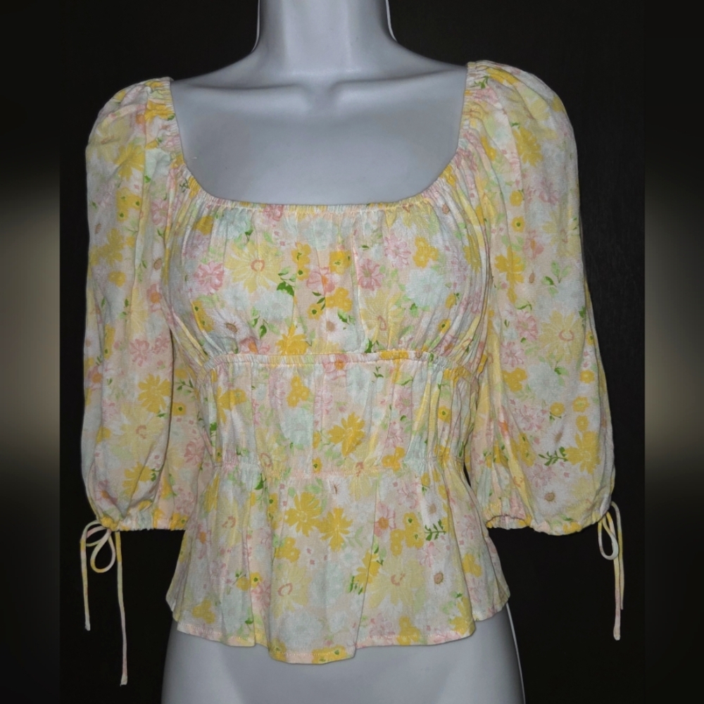 Nwt Sophie Rue Peasant Top